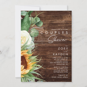 Invitation Tournée de pays audacieux   Bois Couples Douche