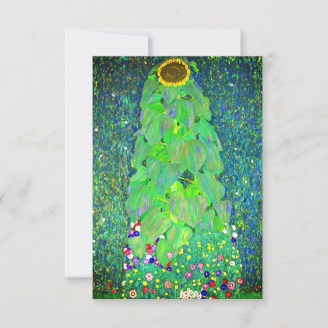 Invitation Tournesol Gustav Klimt (Devant)