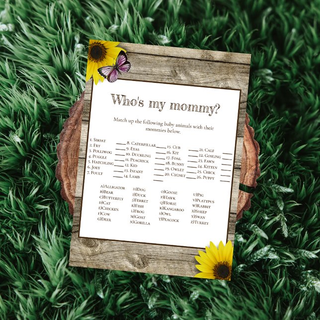 Invitation Tournesol qui est mon Baby shower maman | Rose (Créateur téléchargé)