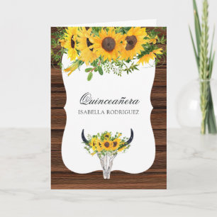 Invitation Tournesol Russe Quinceañera Ouest