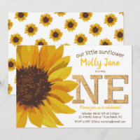 Tournesol rustique 1er anniversaire fille