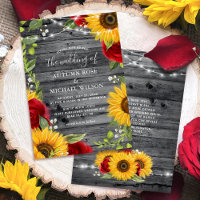Tournesol rustique Bourgogne Rouge Rose Mariage