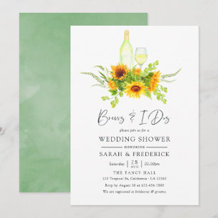 Invitation Tournesols à l'aquarelle avant le jour J