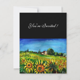 INVITATION TOURNESOLS ET CAMPAGNE EN TOUSCANE,