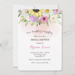 Invitation Tournesols et Marguerites
