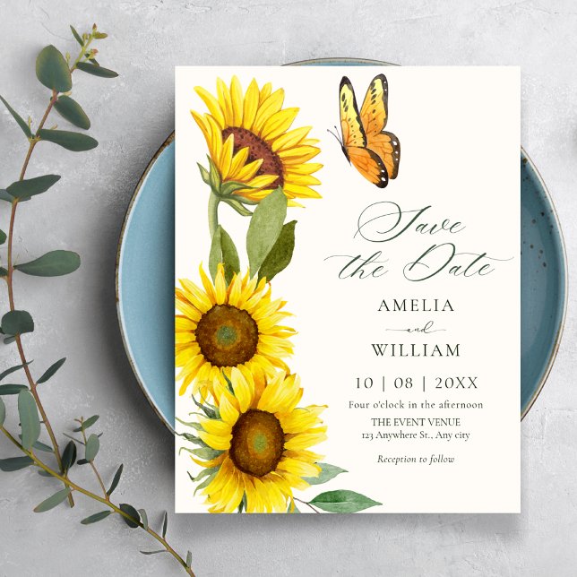 Invitation Tournesols fleurissent mariage (Créateur téléchargé)