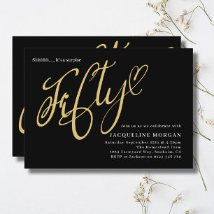 Invitation Tournez 50 Black Gold 50e anniversaire