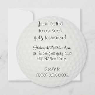 Invitation Tournoi de golf