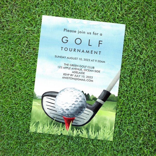 Invitation Tournoi de golf (Créateur téléchargé)