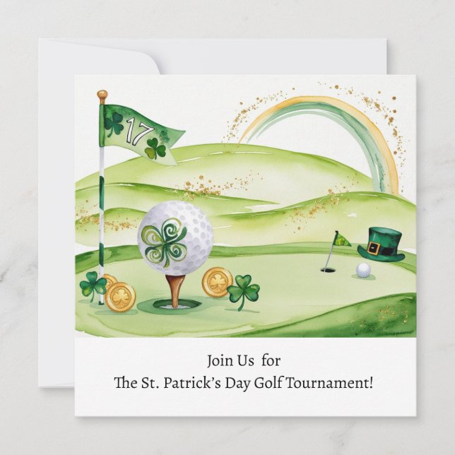 Invitation Tournoi de golf de la Saint-Patrick (Devant)