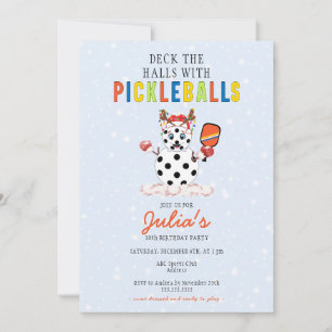 Invitation Tournoi de Pickleball de Noël dans les Halls