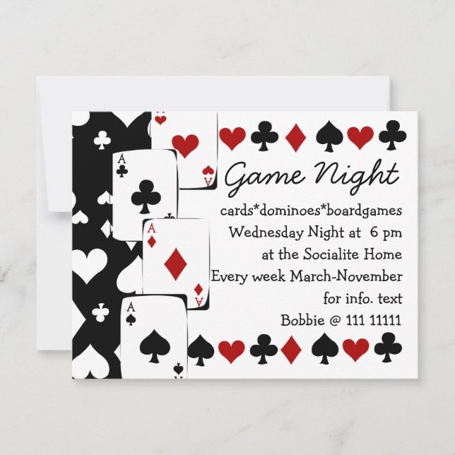 Invitation Tous les as (Devant)