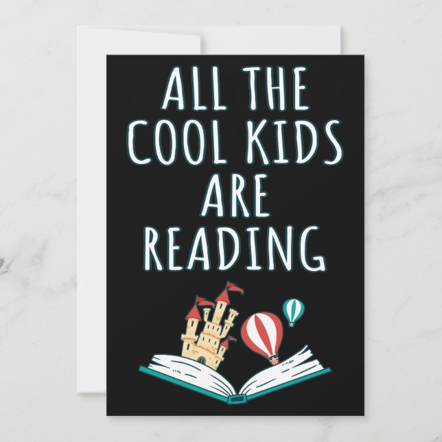 Invitation Tous Les Enfants Cool Lisent L'Invitation (Devant)