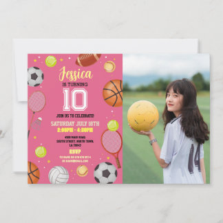Invitation Tous Sports Anniversaire Football Football Soccer