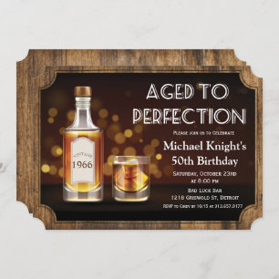 Invitation TOUT ÂGE - Âgé à la perfection Whiskey Anniversair