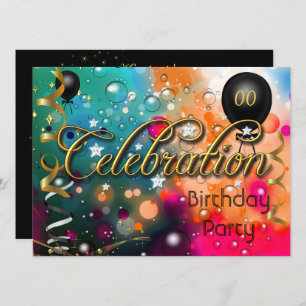 Invitation Tout âge Fête d'anniversaire Ados ou adultes