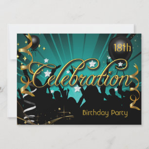 Invitation Tout âge Fête d'anniversaire Ados ou adultes