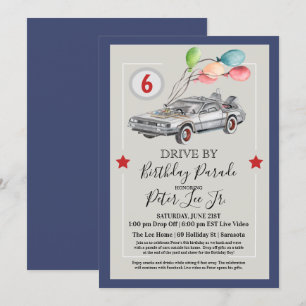 Invitation TOUT ÂGE - Fête d'anniversaire virtuelle Drive By
