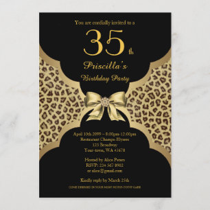 Invitation - Tout âge modifiable, fête d'anniversaire TOUT ÂG