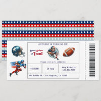 Tout Billet de Football Garçon Américain Fête d'An