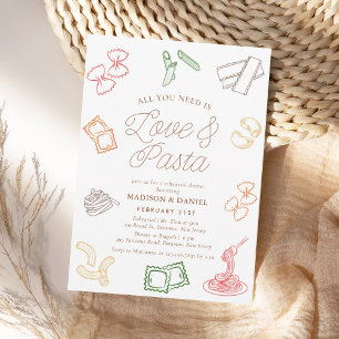 Invitation Tout ce dont vous avez besoin est Dîner de répétit