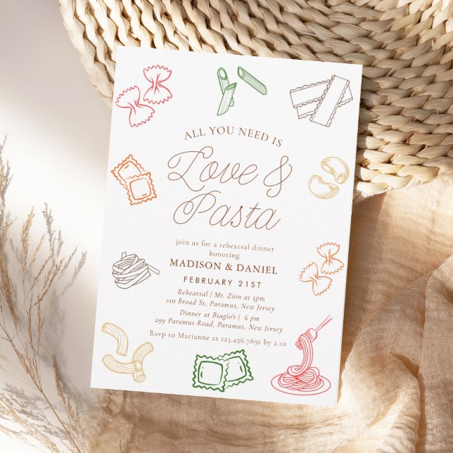 Invitation Tout ce dont vous avez besoin est Dîner de répétit (Créateur téléchargé)