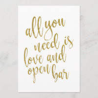 Tout ce dont vous avez besoin est l'amour et un ba