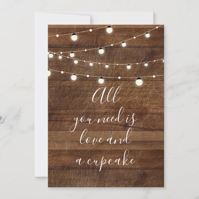 Invitation Tout ce dont vous avez besoin est l'amour et un pa (Devant)