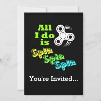 Invitation Tout ce que je fais, c'est de Spin Fidget Spinner