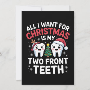 Invitation Tout ce que je veux pour Noël, ce sont mes deux de
