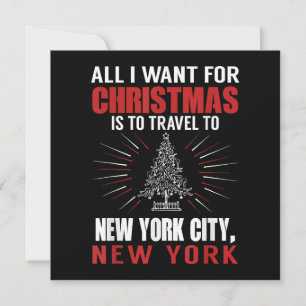 Invitation Tout Ce Que Je Veux Pour Voyage De Noël À New York