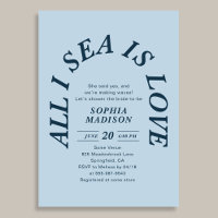 Tout ce que je vois est amour Coastal Bridal Showe