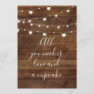 Invitation Tout ce qu'il vous faut, c'est l'amour et un maria