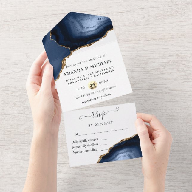 Invitation Tout Compris Navy et Agate