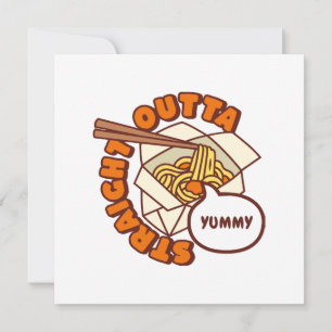 Invitation Tout droit sorti de délicieux ramen