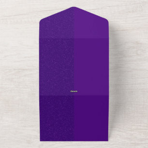 Invitation Tout En Un Appel de mariage tout-en-un avec un bruit violet -