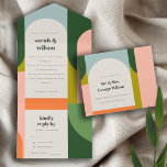 Invitation Tout En Un Arche rétro Super colorée Abstrait Mariage gras<br><div class="desc">Colorful Super Retro Arch Theme Collection.- c'est une élégante collection d'arcs Retro fun super, Parfait pour votre mariage et fêtes à thème Retro. Il est très facile de customiser, avec vos données personnelles. Si vous avez besoin d'un autre produit correspondant ou de la personnalisation, veuillez envoyer un message via Zazzle....</div>