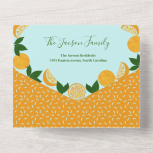 Invitation Tout En Un Baby shower Fruit Fruit Fruit Orange