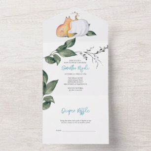 Invitation Tout En Un Baby shower Tout en un