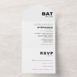 Invitation Tout En Un Bat mitzvah minimaliste élégant<br><div class="desc">Ce bat mitzvah minimaliste et élégant est parfait pour une simple célébration religieuse. Le design comporte une belle police dans un arrière - plan blanc pour compléter votre événement.</div>