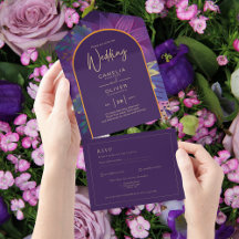 Bijoux Tones Plum Purple Berry Mariage or