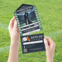 Billet de match de football avec le Mariage RSVP C