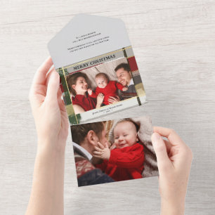 Invitation Tout En Un Brosses rustiques chaudes avec auréolés Photo