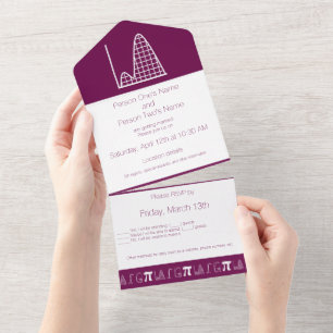 Invitation Tout En Un Ça s'additionne dans le vin, tout en une invitatio