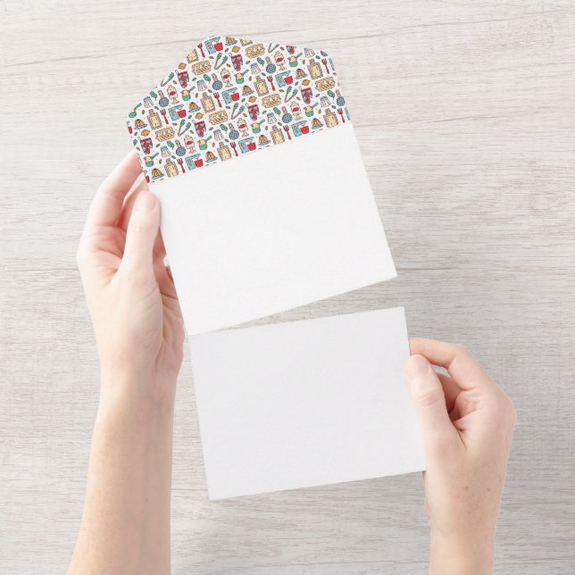 Invitation Tout En Un Cadeau de chef | Juste de bons plats à base d'ingr (Déchirure)