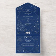 Celestial moon sun stars constellations wedding