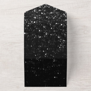 Invitation Tout En Un Chaîne à bille noire en cristal