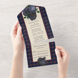 Invitation Tout En Un Clan Maclaine de Lochbuie Scottish Tartan