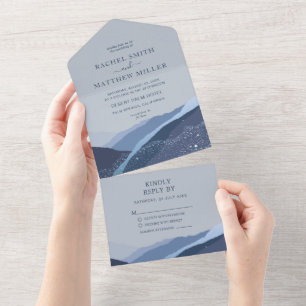 Invitation Tout En Un Coloré Retro Gras Floral Été Printemps Mariage Un