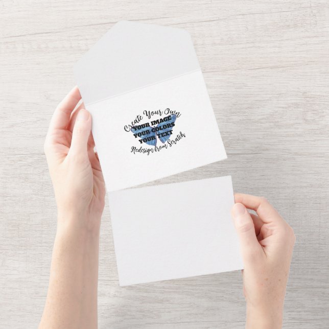 Invitation Tout En Un Créez Votre Propre (Déchirure)